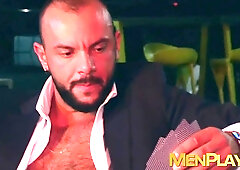 Wild anal fucking after a poker game by hotties Sir Peter and Joe Casio