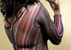 Tgirl compares her black monstercock with interracial lover