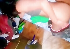 Argentine girlfriend cheating on her spouse by having sex with her neighbour