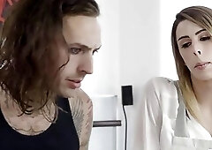 TS Casey Kisses gets her ass fucked hard