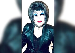 Enormous makeup sissy bitch talks smutty and shares how that babe likes to suck, bang and be used by schlong.