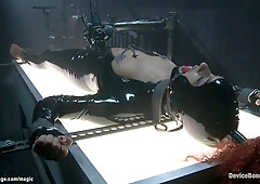 Gagged black spanked & assfucking fingered