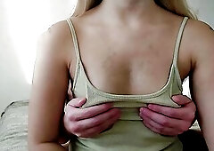 My girlfriend's melons massage