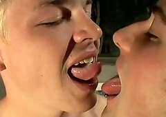 Boys-Smoking.com: Trimmed uncut cock Shane Allen kissing