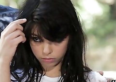 eighteen year old feral teen woman gets taken in by a pair