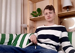 Jacking off in denim