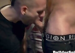 UK skinhead slams punks tight asshole