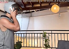 The delivery stud is sexy, I turn him on and screw him until I drink his milk.