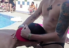 THE STUDS AT THE POOL WANT MY PRICK!!! VIRAL MOVIE FROM TWITTER!!!!