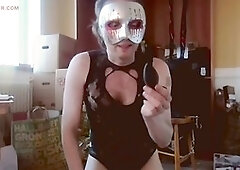 Sissy Oznob flaunts all his naughty toys