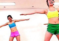 Japanese babes in weird fucking contest with horny Asian men