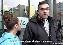 Young brunette Gypsy lady fucks for quick cash - Hardcore outdoors