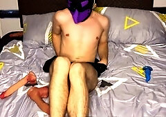 Trying on underwear and getting down to it with a hot boy