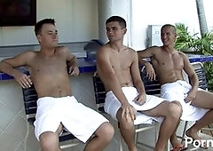 Young guy enjoys sucking gay cock for a mouthful of hot jizz