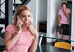 Good-looking chicks Paisley Bennett and Aliya Brynn in the awesome FFMM