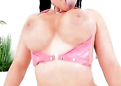 Aleksa Mink's Huge Breasts and Bubble Booty Get Oiled Up and Hammered Hard