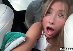 Fucking In The Back Of Car Creampie - Lily Phillips
