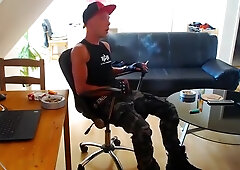 Buffalo Boots Smoke And Jerk Off