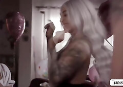 Latina Ts Lets Tgirl Stepsis Bang Her Ass