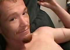 Straight Redhead Country Boy smoke and Stroke