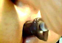 Moving Dildo Stuffing Wet Ass