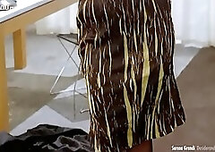 Serena Grandi is a dirty minded celebrity who isn't shy at all to make naughty scenes