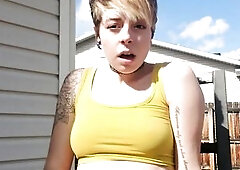 Playing with myself outside