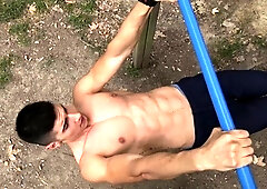 EastBoys Sexy muscle twink boy Jared Shaw flexing