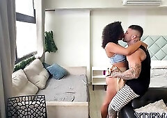 U GET TO WATCH THIS mother I'd like to fuck SITTING WITH HER GIANT BOOTY MASSAGING THE WANG