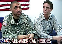 Horny Guy Licking Soldier Feet