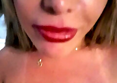 Blonde With Natural Big Boobs Loves Putting A Toy In Her