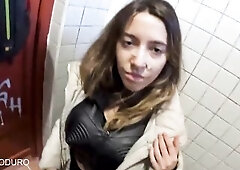 Safira Yakkuza Cumwalk in the park, public flashing, public water closet, facial ejaculation [full vid accessible] - Carlo Duro
