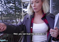 Beautiful Blonde Caty Kiss Loves Big Cock