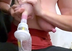 Amateur Big Boobs jerks Big Dick