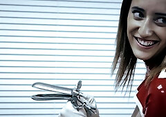 Brunette Milf In Red Stockings Webcam Toying