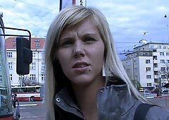 CZECH STREETS - Ilona takes cash for public sex