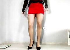 Wife Bought recent Sissy (crossdresser) Stocking to her Spouse