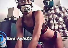 Black ebony crossdresser femboy Ezra_Kyle25 smashed by straight  black BBC Big Daddy