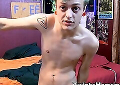 Naughty and hung Jason Valencia shows off swollen cock while jerking