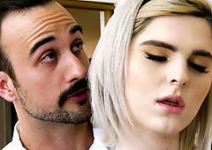 Adorable maid costume Ella Hollywood drilled in her butt