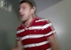 Gays suck dick in a shoe store while other people shop