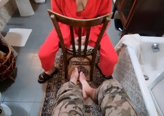 This Slut Licks My Feet And Gets Facial - Real Life