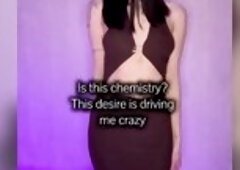 Curvy waist dips low in a taut brown costume ?