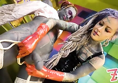 Extreme Fisting Two Dominatrix Sissy Femdom - Prolapse, Latex, Tattoo, Trans, Bdsm, Anal Gape - Lily Lu