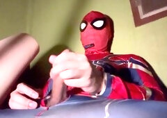 Spiderman satisfying his sexual desires with a passionate woman