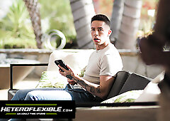 HETEROFLEXIBLE - Horny Jock Caught Roommate Jerking Off! Ends Up Having His Ass Hard Rough Destroyed