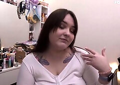 Polly Sweet guides a sissy through anal training and JOI invasion