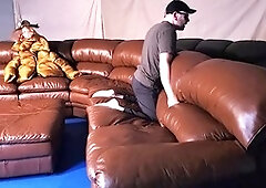 Leather, man masturbating, male masturbator