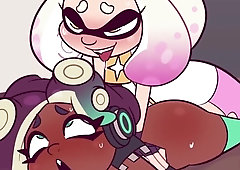 Splatoon Pleasure Button Penetrates Marina Futa Cartoon