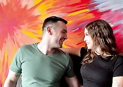 Cute Lalin girl Beauty Next Door Invites White Dude Into Her Apartment